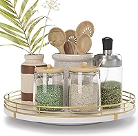 Vista 17 de Bandeja de baño de madera de roble de 12 pulgadas para mostrador, bandeja de tocador para perfume, loción, velas, maquillaje, joyería, fregadero