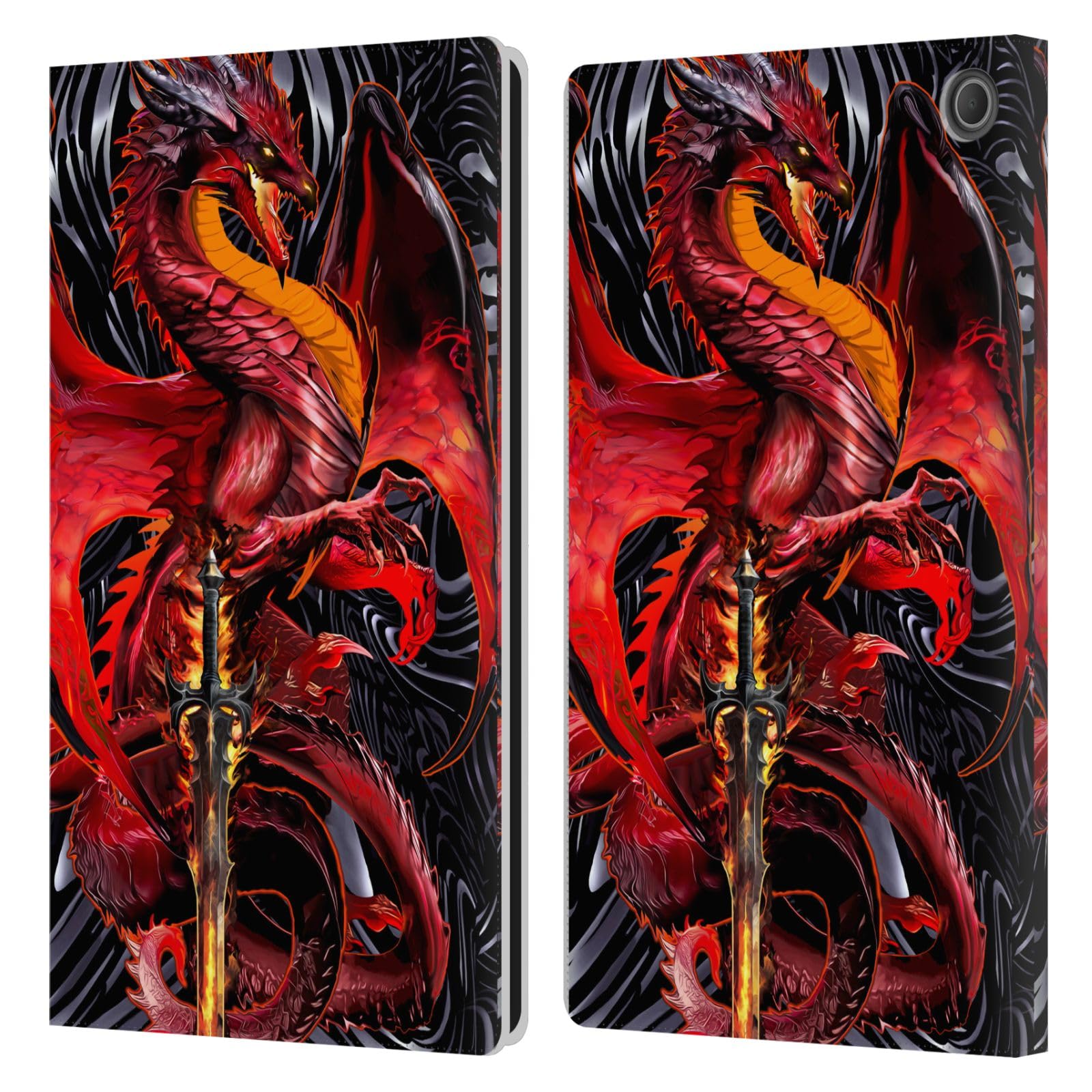 Étui portefeuille cuir Amazon Fire Max 11 2023 antichoc