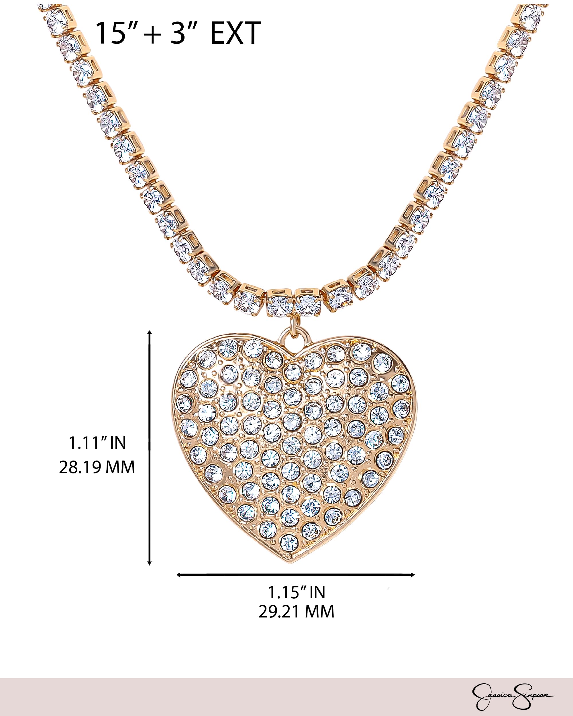 Jessica Simpson COSTUME COLLANA 38,1 cm+7,6 cm