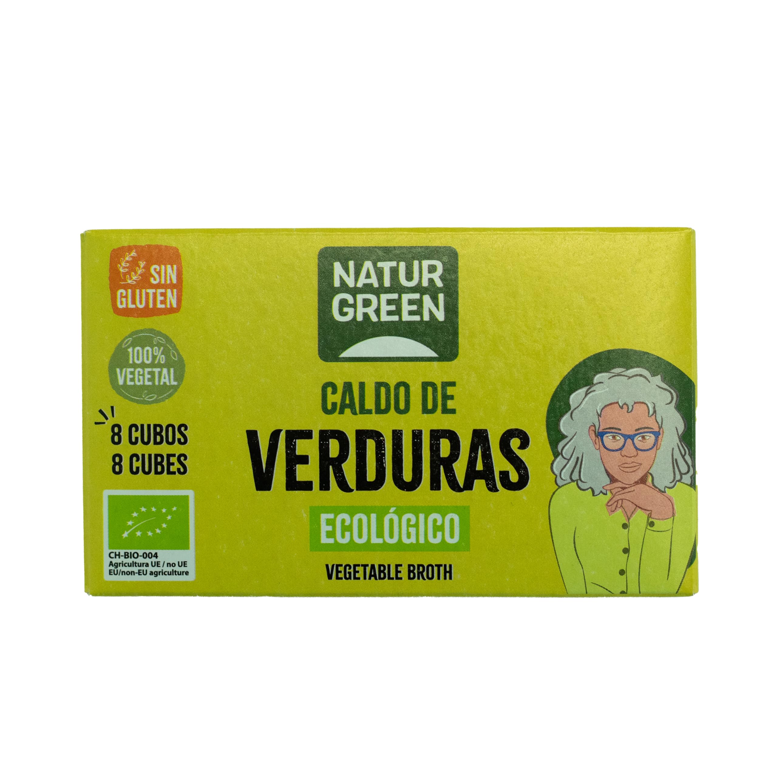 NaturGreen Cubitos Caldo Verduras 8 cubos Bio