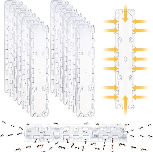 Qualirey Juego de 8 estaciones de cebo para hormigas reutilizables (cebos no incluidos), trampa para hormigas multisuperficie para el hogar, control