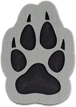 Snowboard Stomp Pad - Wolf Paw - Gray