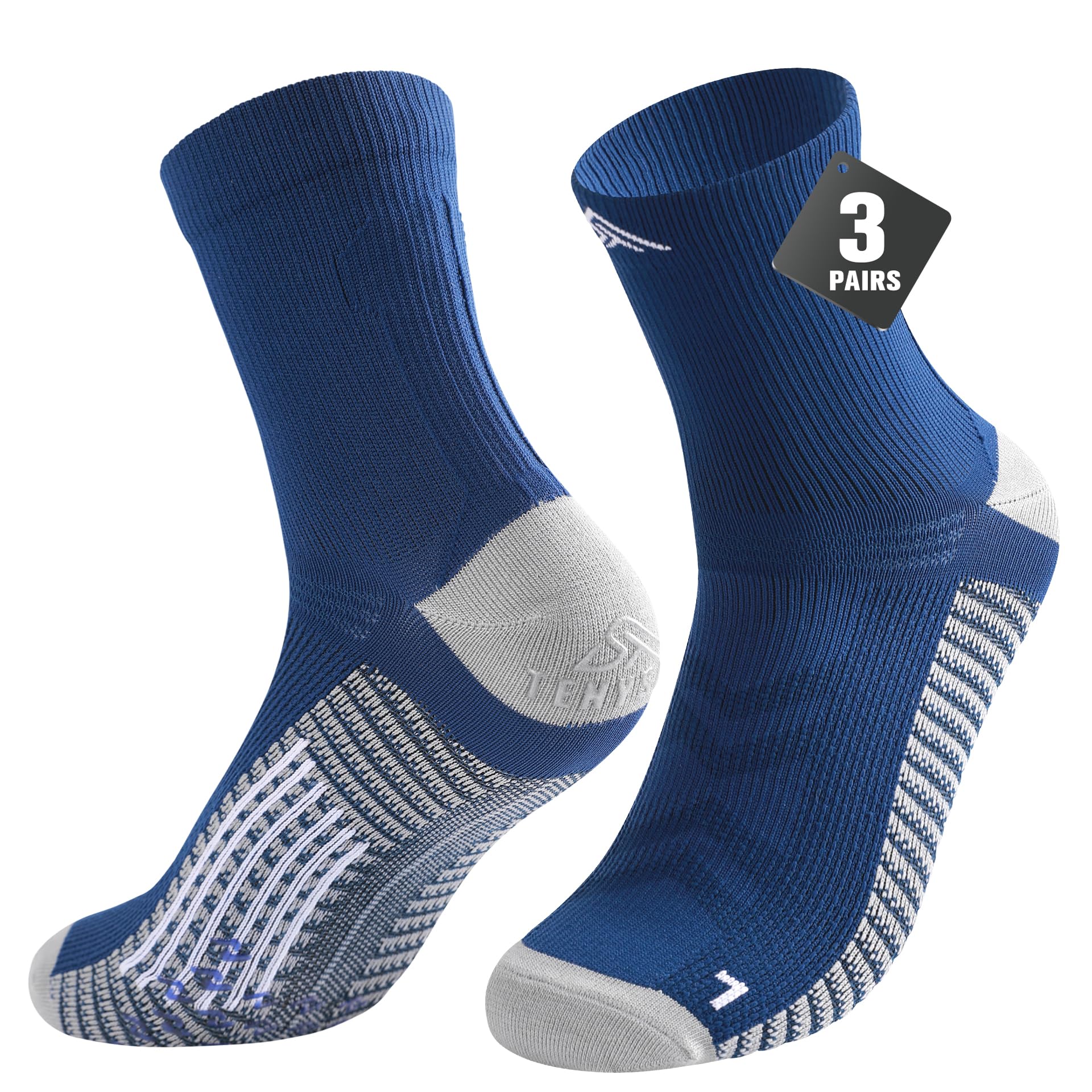 Lounwee Kompression Laufsocken für Herren Damen: Sportsocken mit Fußgewölbeunterstützung Antirutsch-Effekt Bequem Herren Socken Feuchtigkeitsableitend für Läufer