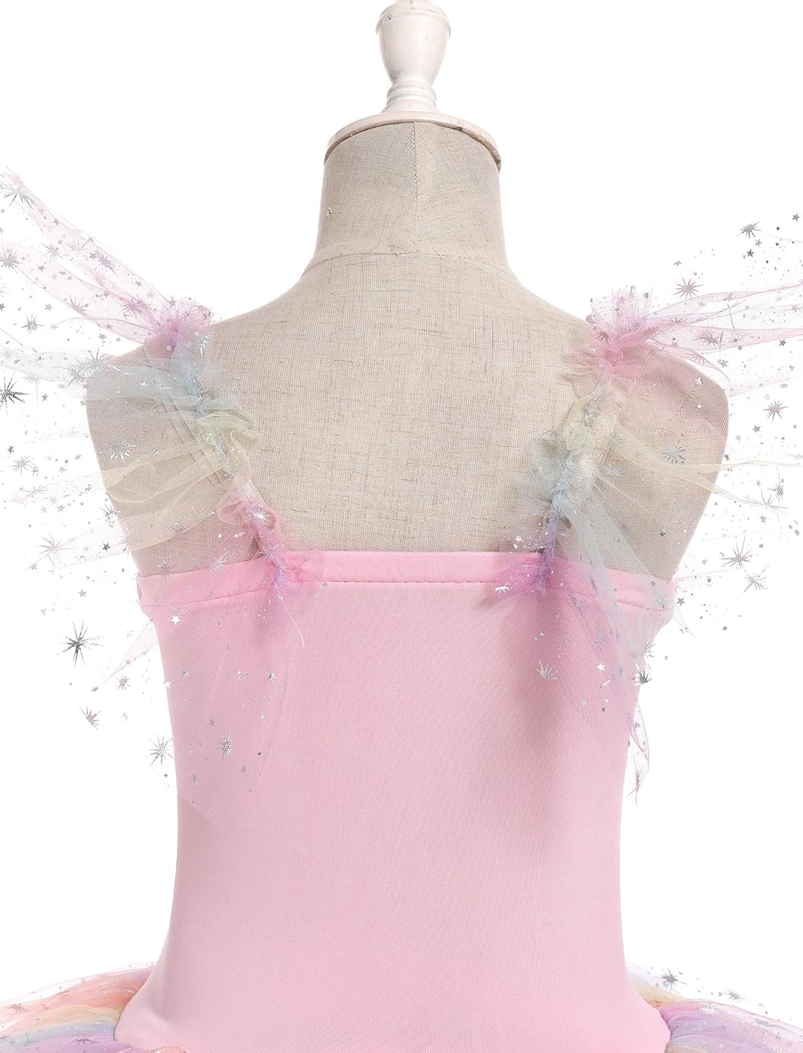 ODASDO Girls Ballet Leotard Dress Puffy Tutu Tulle Princess Dresses Kids Ballerina Swan Lake Stage Performance Dancewear