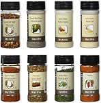 Encore Gourmet Spices & Seasonings Essentials Pack - Includes Crushed Chillies (36g), Cayenne Pepper (50g), Parsley Flakes (8g), Onion Powder (40g), Steak Spice (90g), Paprika (55g), Garlic Powder (35g), Black Pepper (32g) - 8 Variety Pack