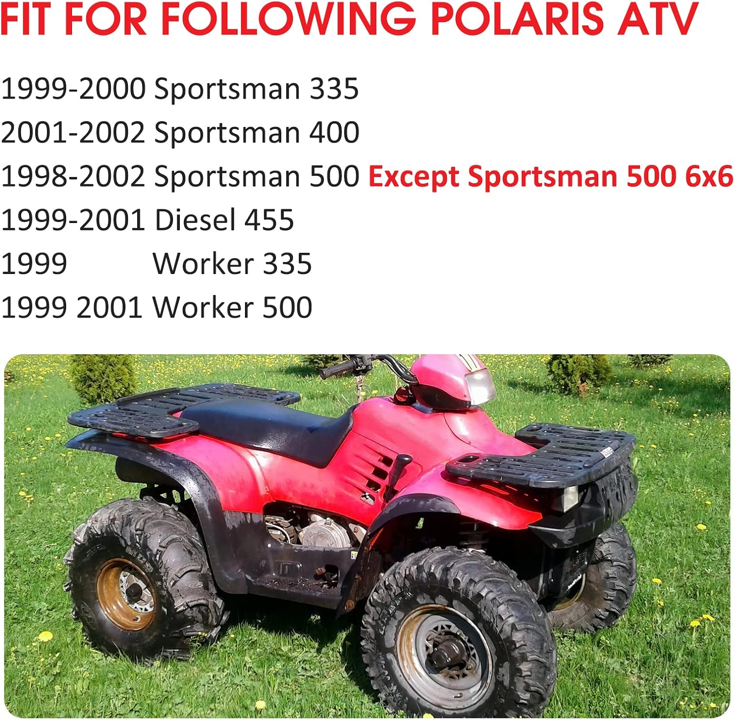 Rear Brake Caliper Assembly for Polaris Sportsman 335 400 500 Worker 335 500 Diesel 455,OEM# 1910553 1910366 1930818 1910441