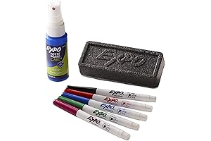 Expo Dry-Erase Markers, Ultra Fine Tip, Assorted Colors, 5 Count