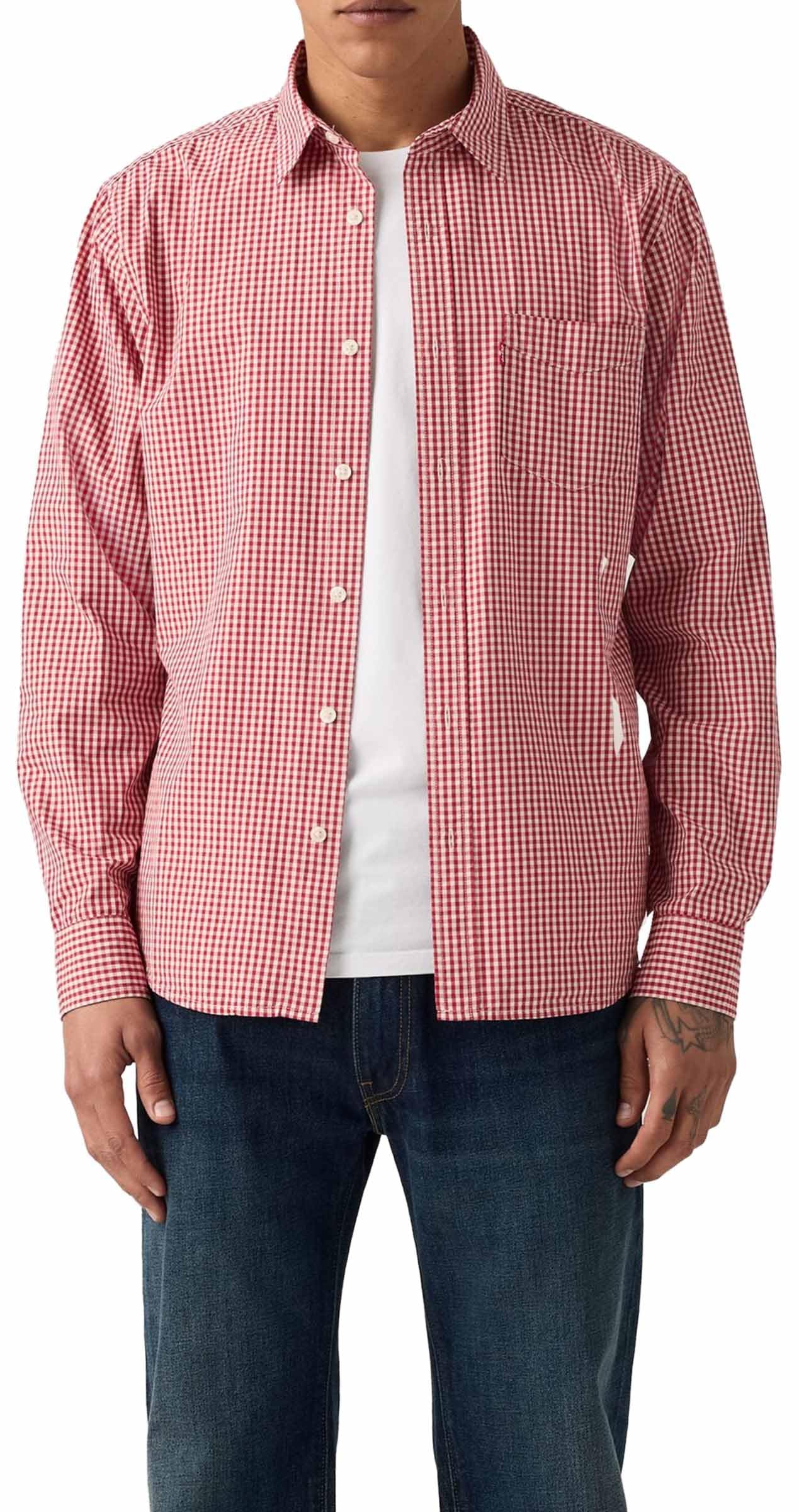 Levi's Herren Sunset 1 Pocket Standard Hemd mit Button-Down-Kragen, Graveolens Plaid Rhy, L