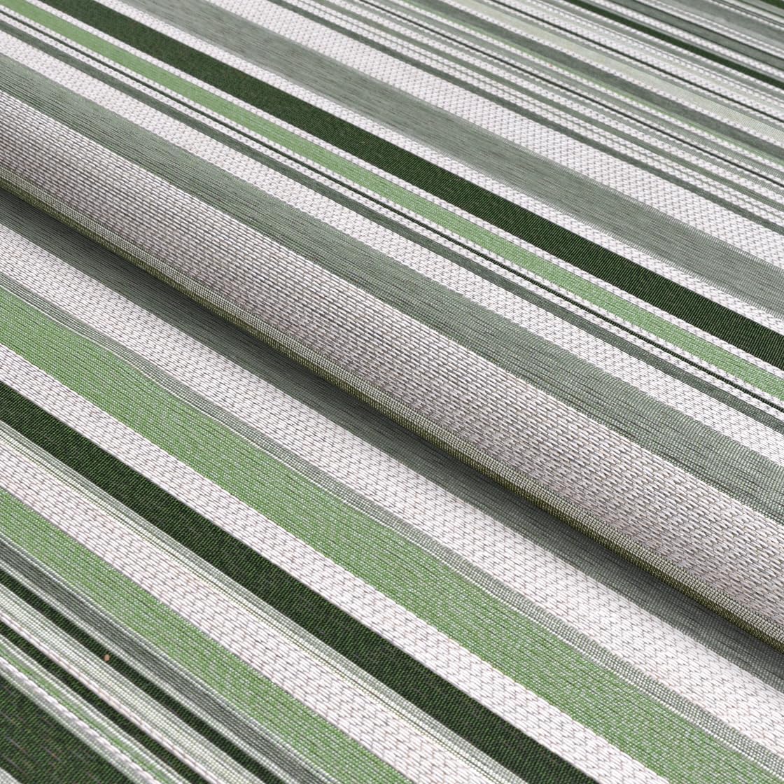 Couristan Dolce Indoor Outdoor Patio Rug - 5'3" x 7'6" Rectangle, Transitional Striped Grass, Pet-Friendly Low Maintenance Rug for Patio, Deck, or Living Room Home Decor
