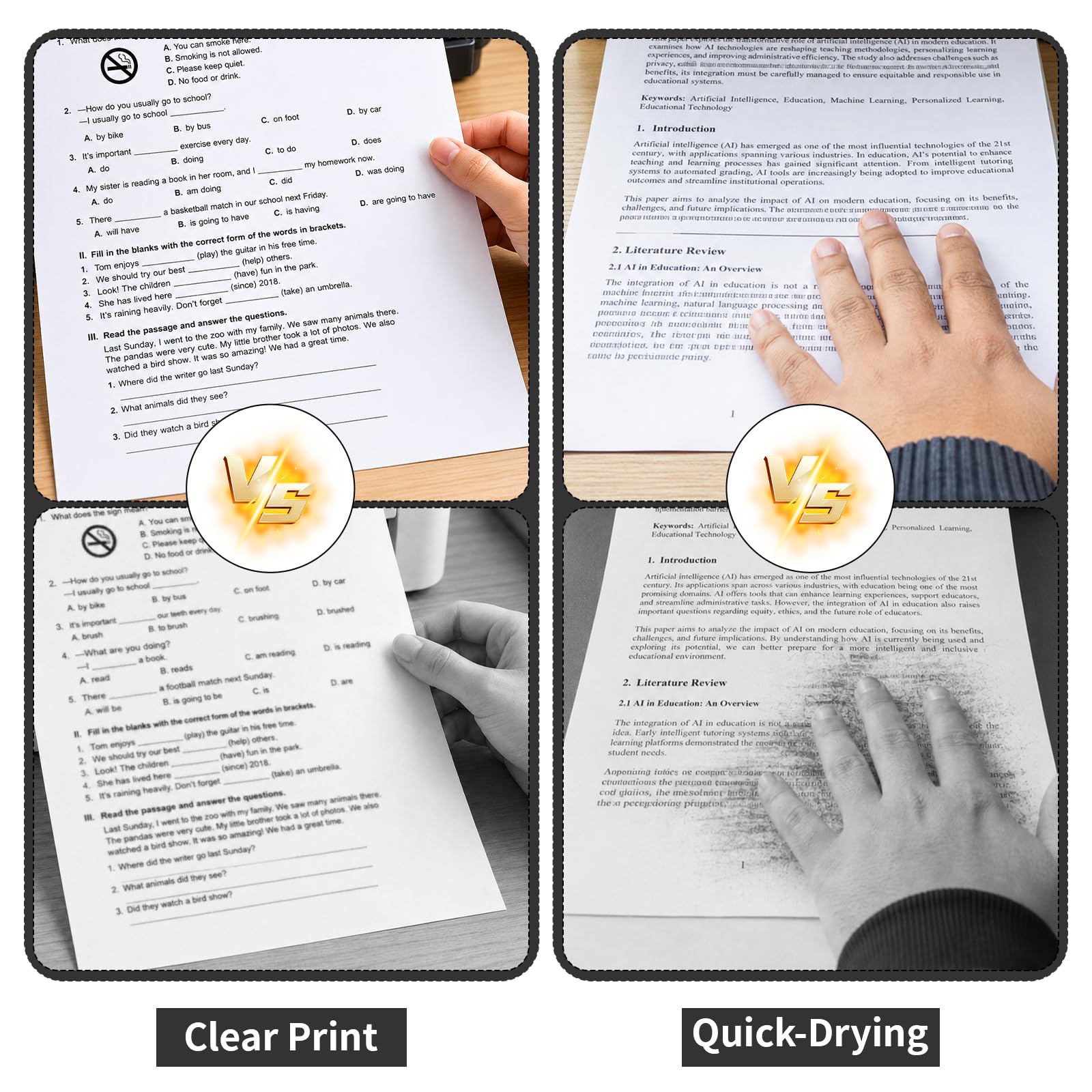 100 arkuszy papieru termicznego A4, 210 x 297 mm, papier A4, do drukarek termicznych 65 g/m², papier termiczny A4, kompatybilny z drukarkami termicznymi do podróży, domu, biura