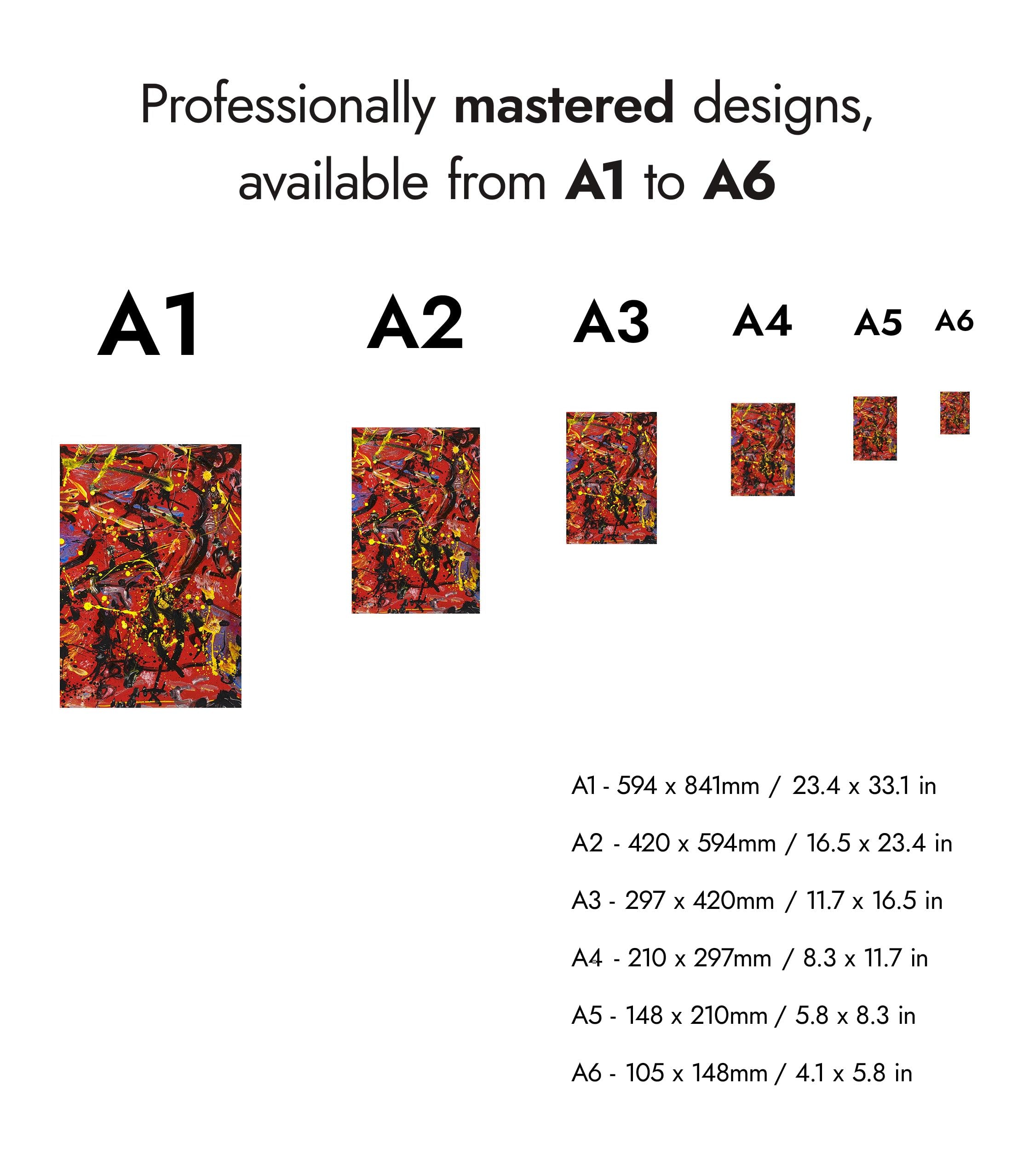 Rote Komposition von Jackson Pollock, abstrakter Expressionist Splatter, Landschaft, Wandkunstdruck, 1946, Vintage-Dekor, Poster, Geschenk, archivarisch, matt, 50 x 70 cm (nur Druck), 50 x 70 cm