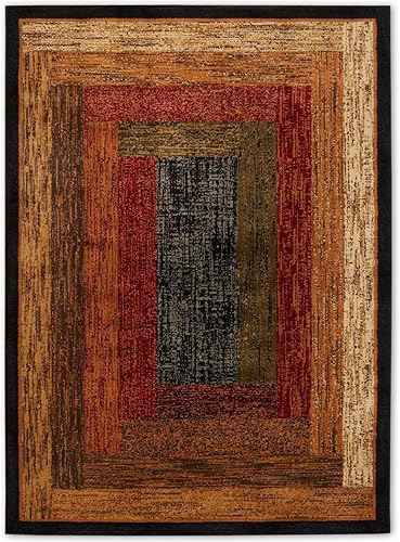 Vista 19 de Home Dynamix - Alfombra moderna, contemporánea Royalty Vega, negro/beige, rectángulo de 1.9 x 7.2 pies