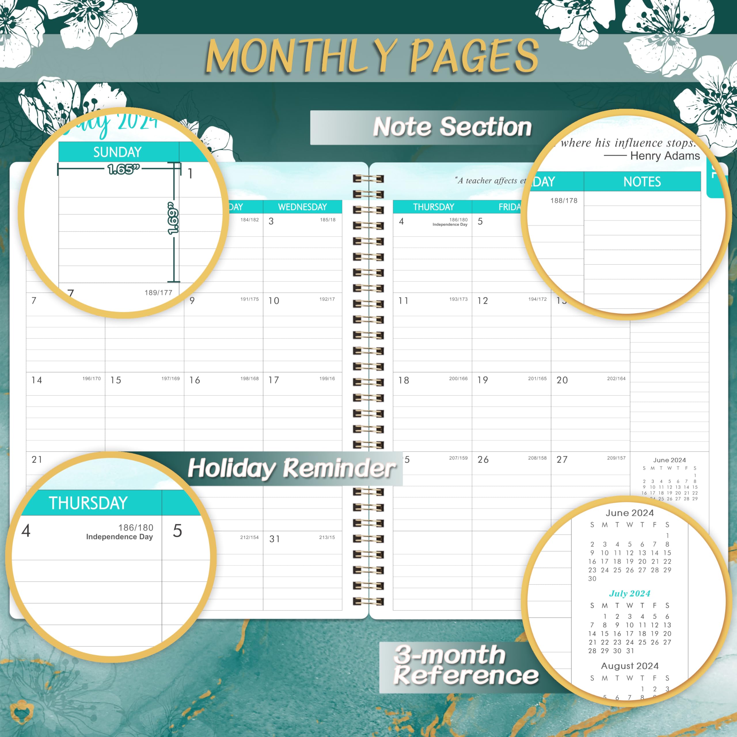 Amazon.com : Teacher Planner 2024-2025 - Teacher Lesson Planner 2024-2025,  July 2024 - June 2025, 8" x 10", Weekly & Monthly Lesson Plan Book for  Teachers - Green : Office Products