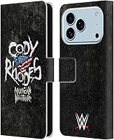Vista 77 de Head Case Designs Officially Licensed WWE American Nightmare Flag Cody Rhodes Leather Wallet Case Compatible with Apple iPhone 7 Plus/iPhone 8 Plus