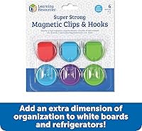 Vista 3 de Learning Resources Ganchos y clips magnéticos súper fuertes (LER2691)