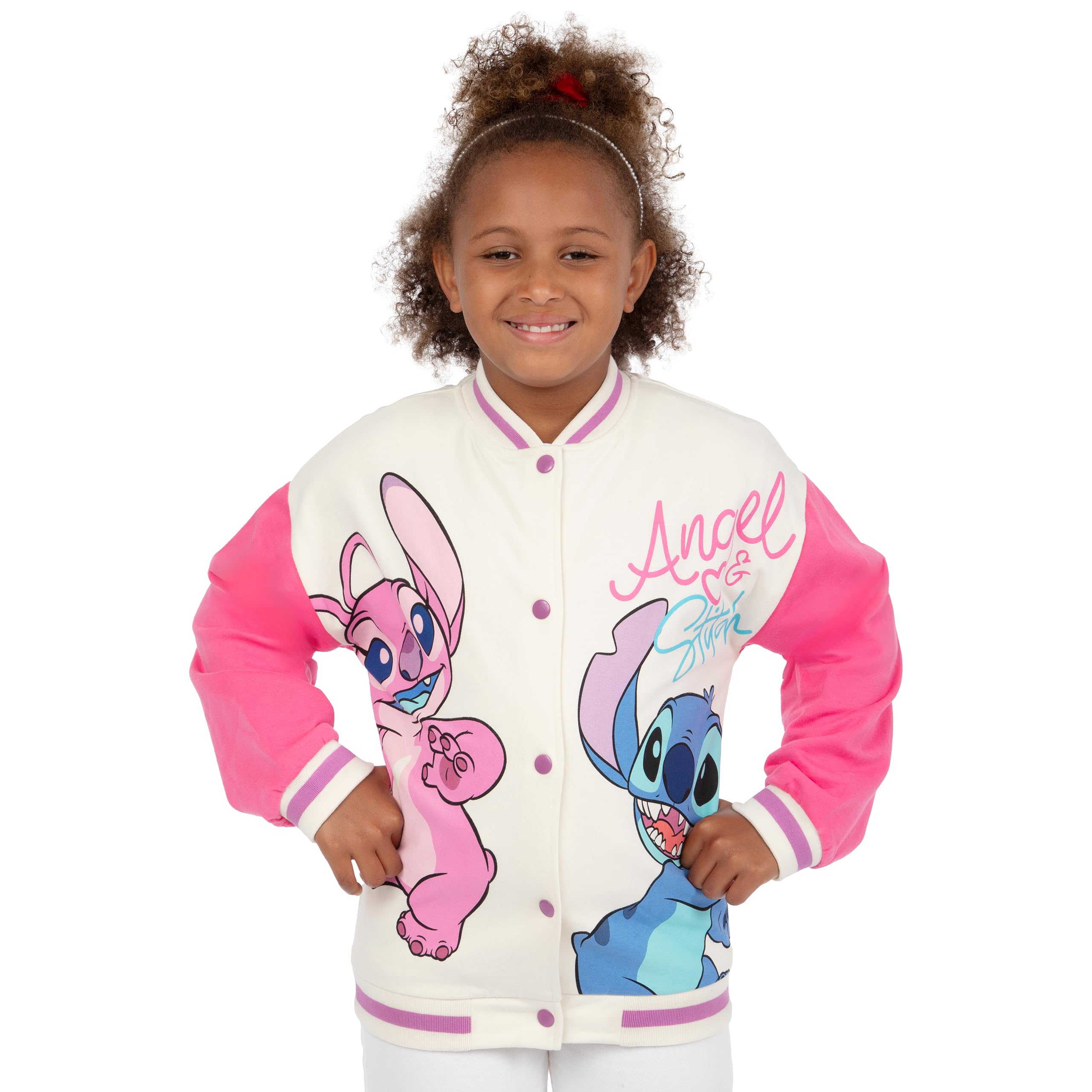 Disney Lilo Und Stitch Jacke | Bomberjacke Stitch Und Angel | Mädchen Jacke