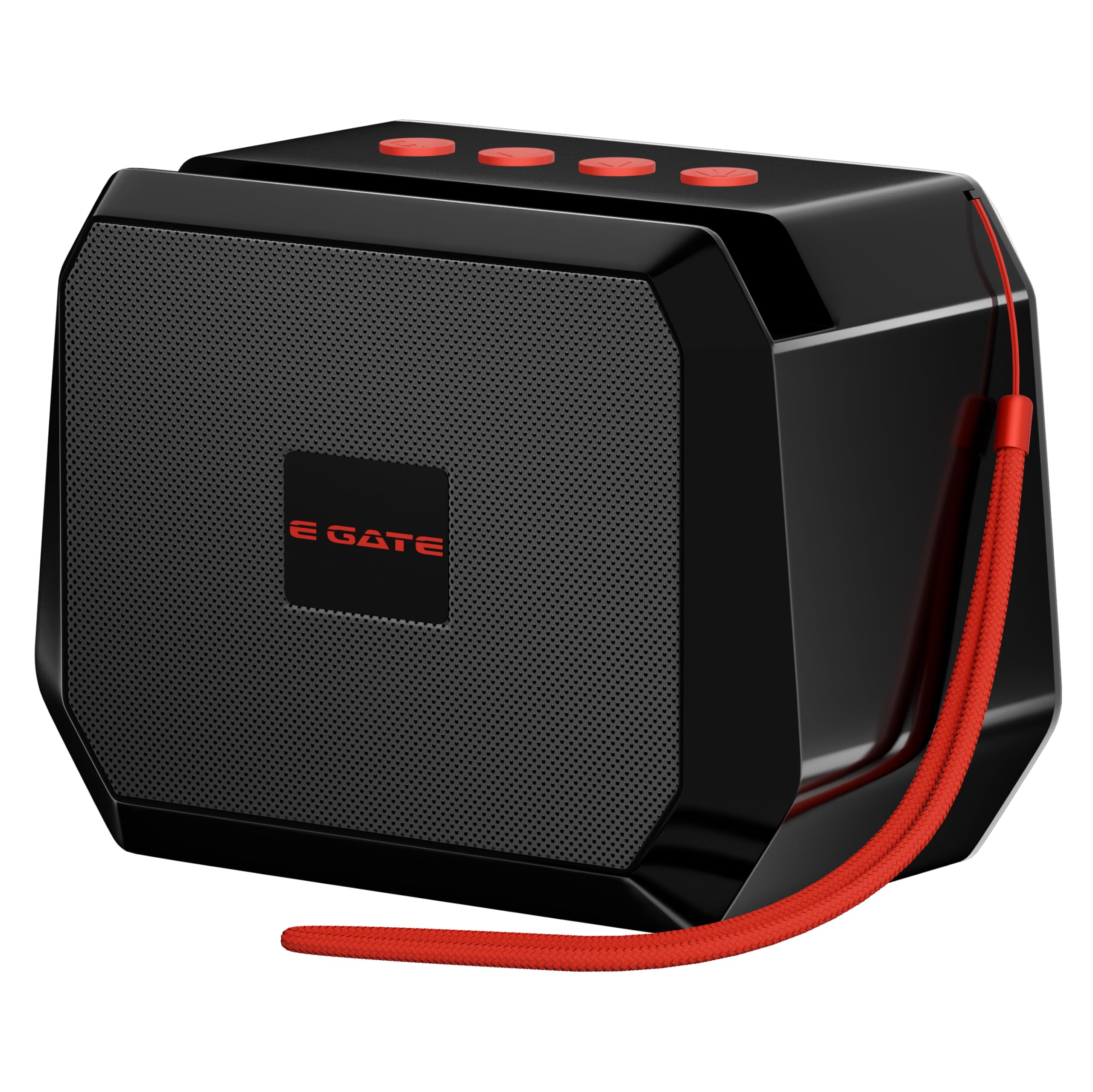 E GATE Atom S24 Bluetooth Wireless Speaker with Phone Stand | 8W | 52mm Driver, Bluetooth 5.2 | TWS Pairing, FM Radio, USB & mSD Card Support | Up to 15 Hours Playtime 411 (Black)-image-35