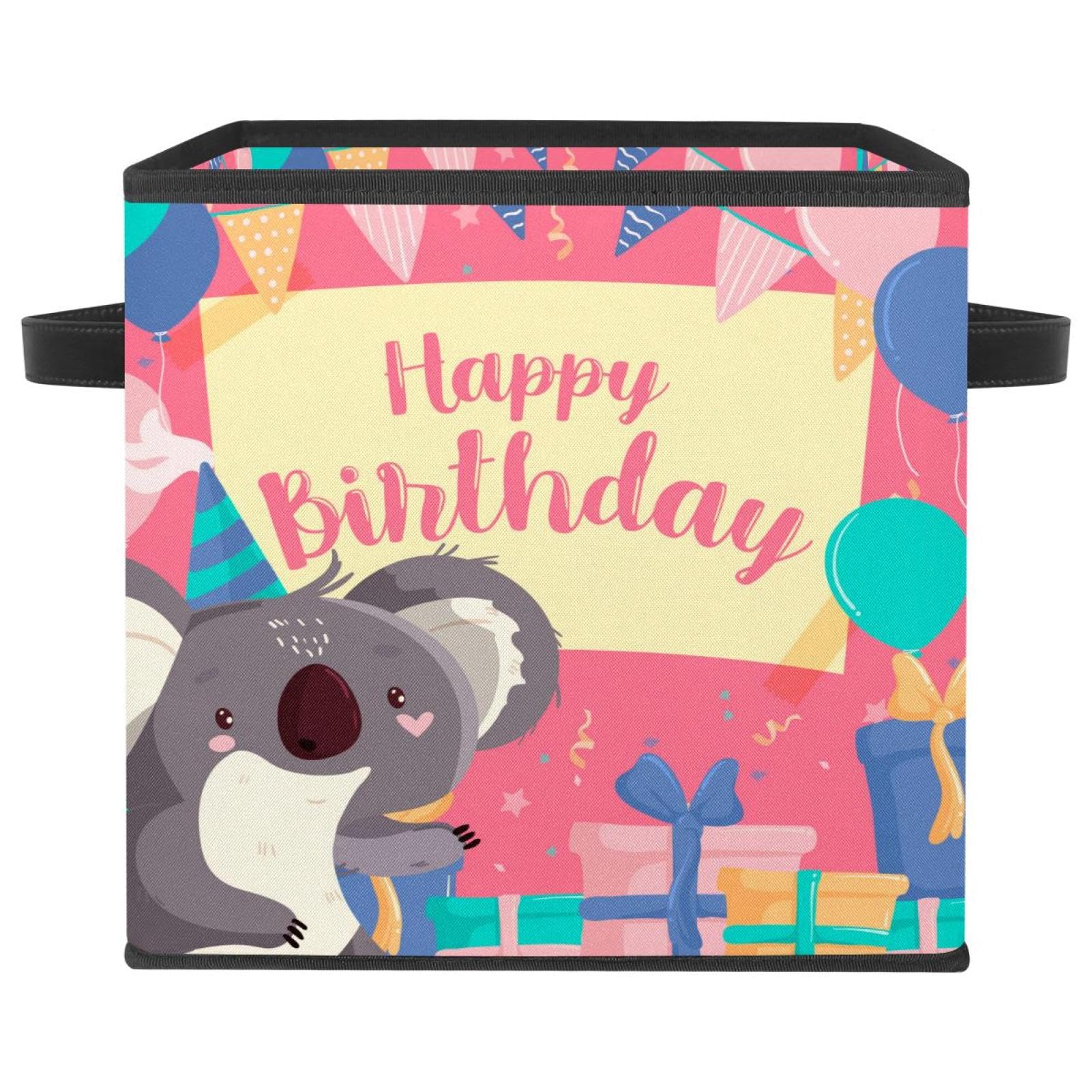 Organiseur pliable en tissu motif koala pour armoire et chambre