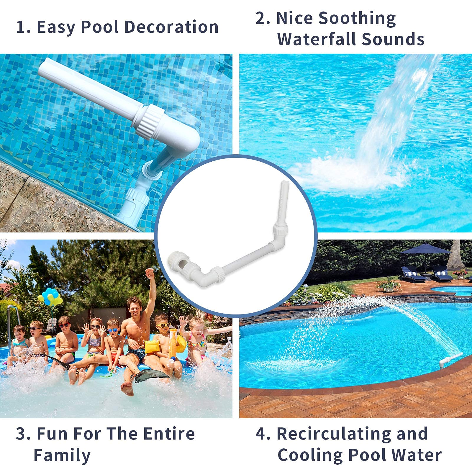 Buy Swimming PoolFountain Spray Pond Waterfall Pool Sprinklers Water