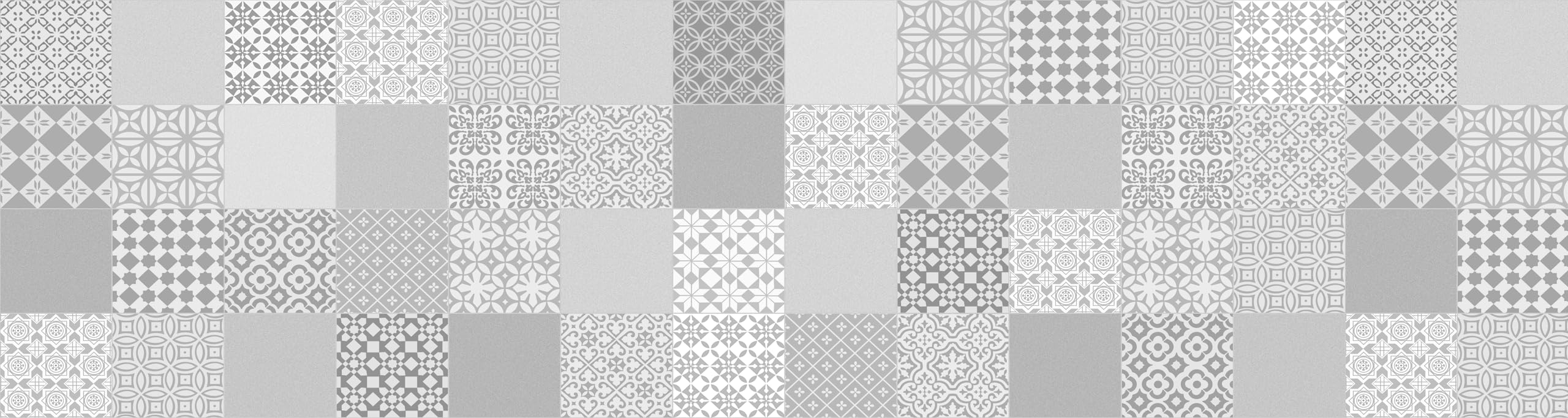 Tapis vinyle Rossana gris 80x300 cm par VINILIKO Design pour salon