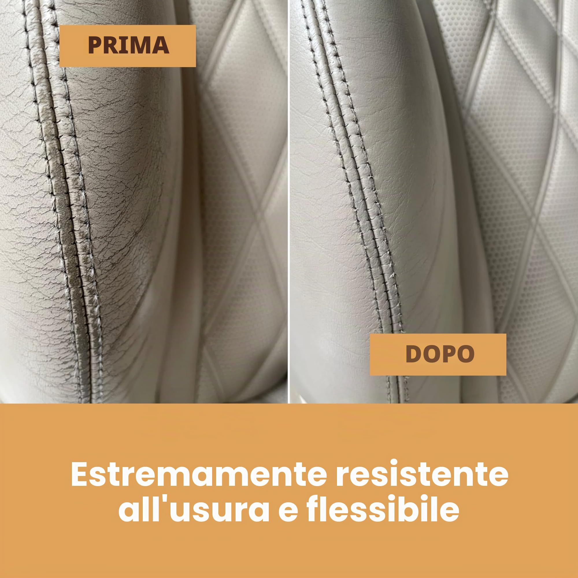Furniture Clinic Vernice e Tintura per la Riparazione della Pelle, Colorante Autosigillante per Una Riparazione Facile, Adatto per Divani in Pelle, Sedili di Auto, Scarpe, Borse (50ml, Blu navy)