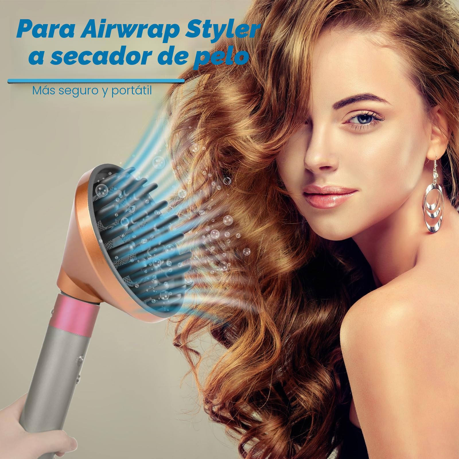 Boquilla difusora para Dyson para Airwrap, accesorio difusor actualizado para Dyson Airwrap HS05 HS03 HS01, boquilla difusora para secador de pelo, convertible para Dyson Airwrap Styler en secador de