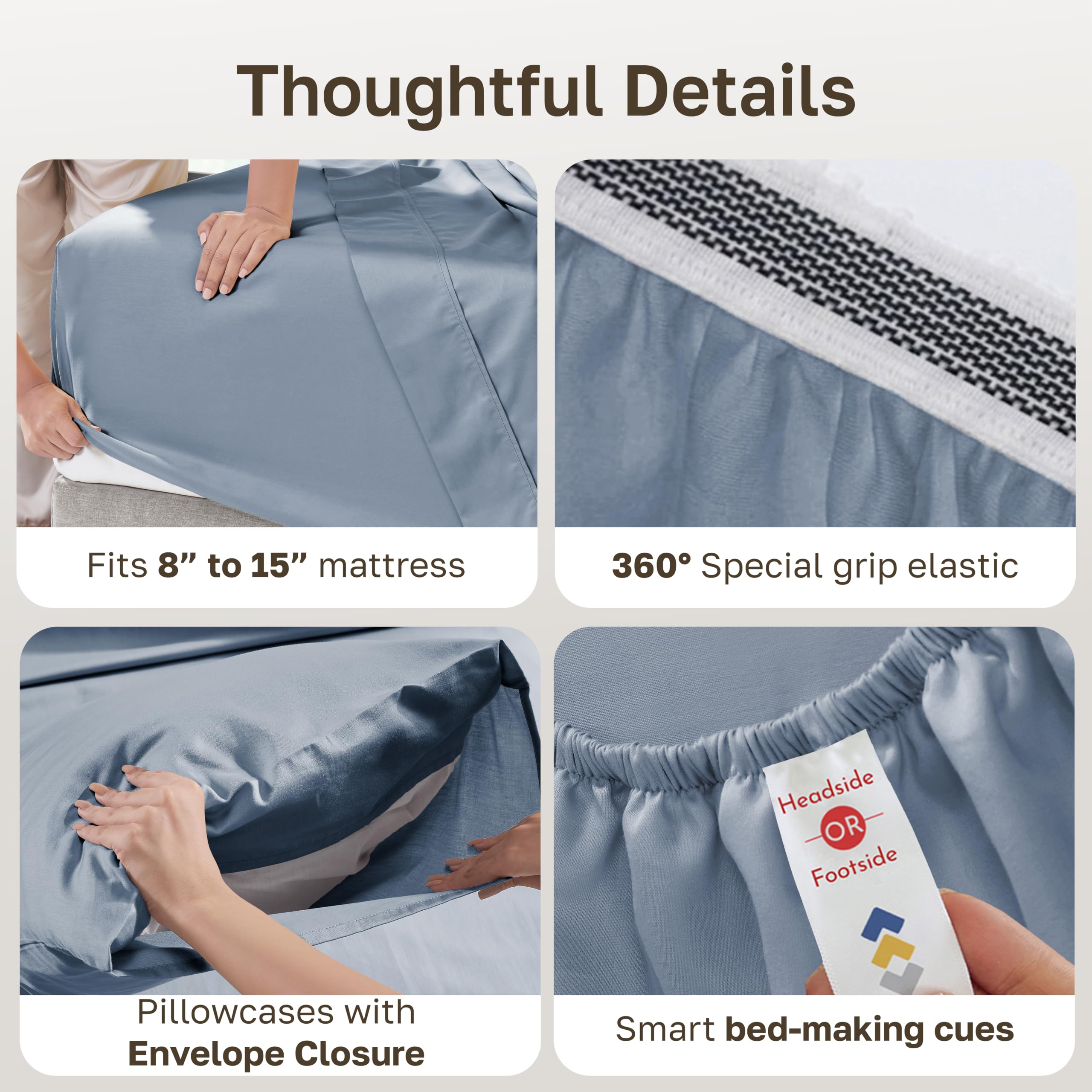 Amazon.com: California Design Den 100% Organic Cotton Queen Bed