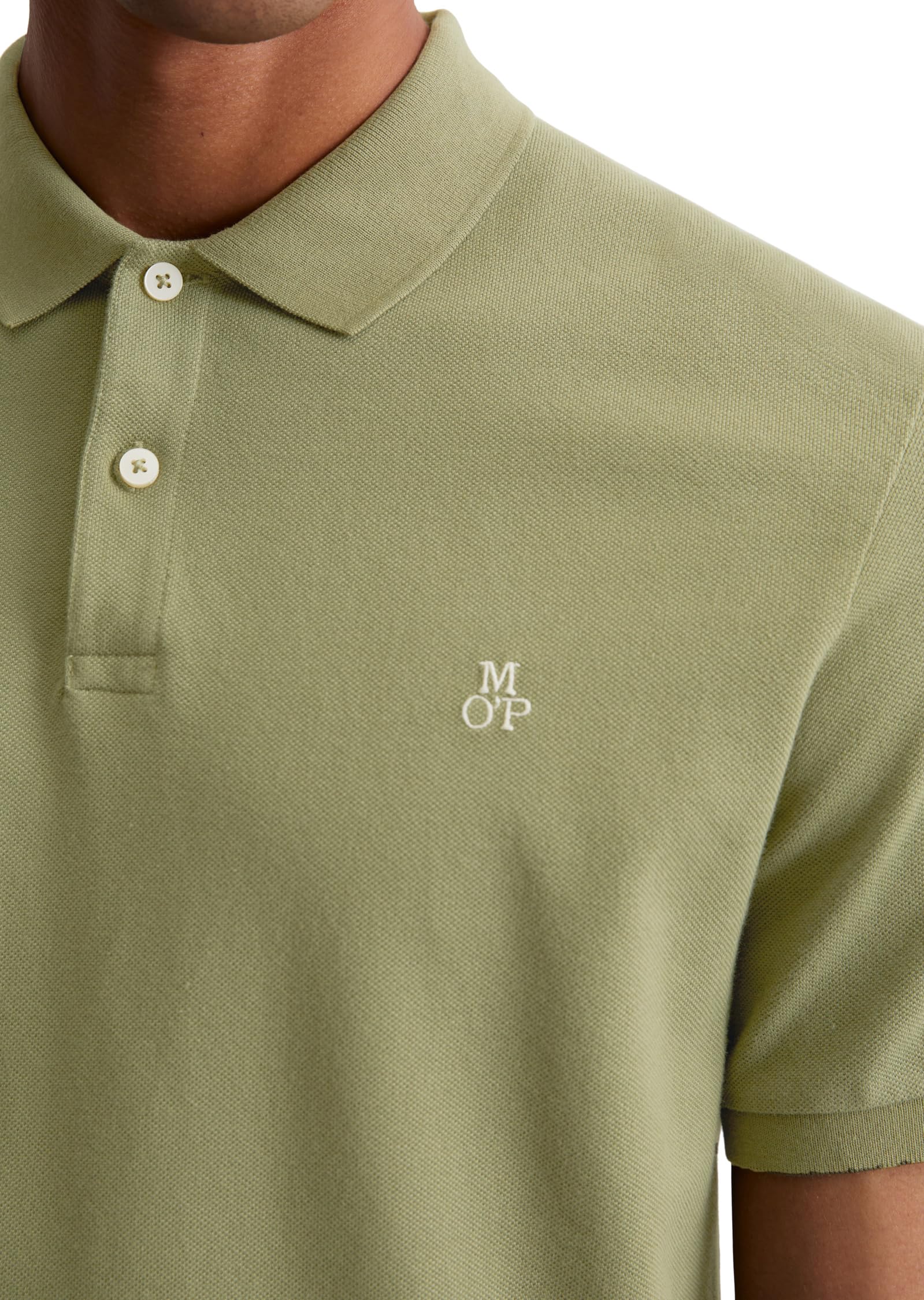 Marc O'Polo Herren Kurzarm-Poloshirt aus Bio-Baumwolle Regular Fit – Bild 2