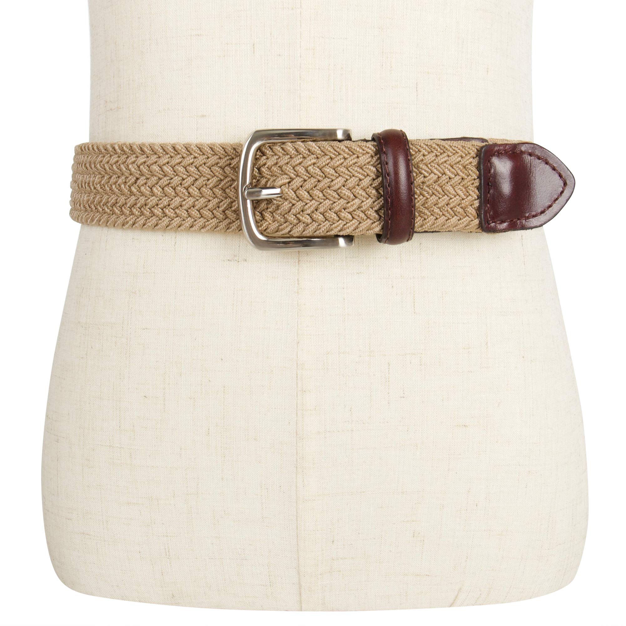 Dockers Dockers Big Boys' Braided Elastic-web Stretch Belt Cinturón Niños (Pack de 1)