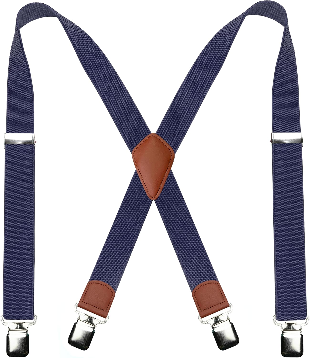 JEMYGINS Mens Suspender with Very Strong Metal Clips 3.8cm Wide Heavy Duty Suspender