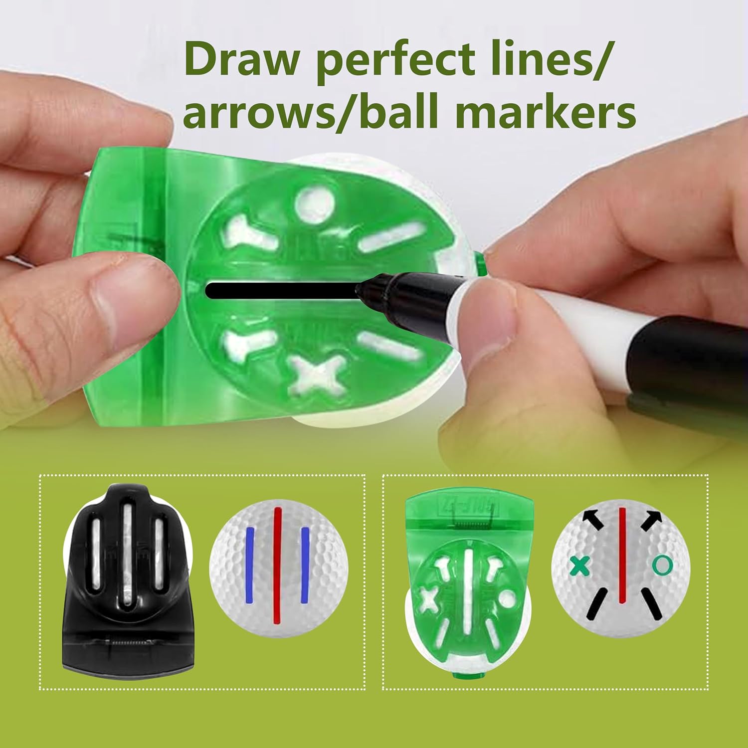 23P Golf Essentials Kit -Golf Green Fork, Golf Brush,Accessory Pack, Golf Towel, Golf Club Brush, Golf Ball Marker, Divot Repair Tool, Golf Ball & Golf Tee Holder,Golf Gifts for Men