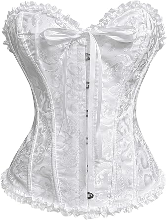 Corset Tops for Women Bustiers Lingerie Sexy Overbust Lace up Cincher High-Waisted Corset S-4XL