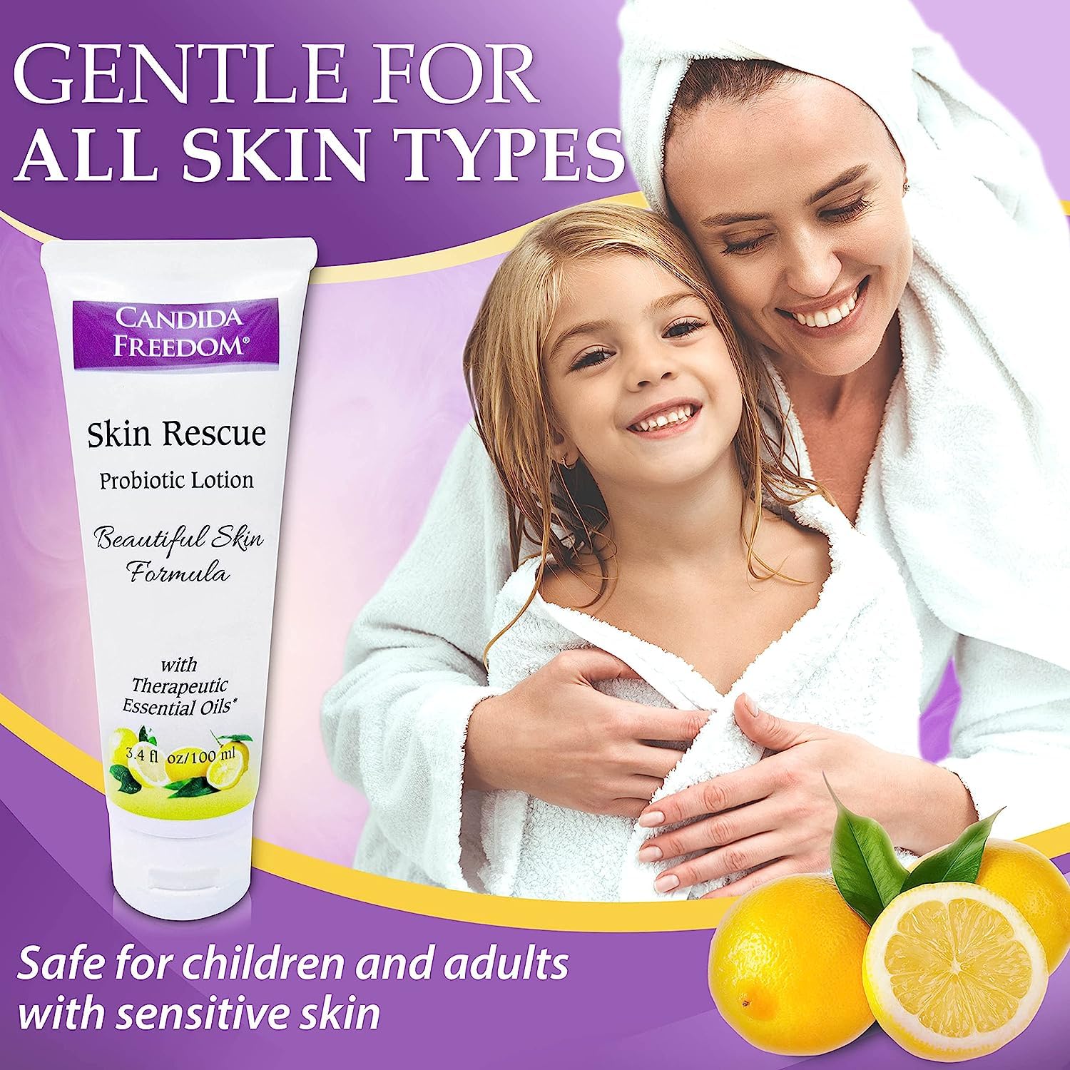 Massey Medicinals CF Skin Rescue Probiotic Lotion and Probiotic Body Soap - Lemon Scented