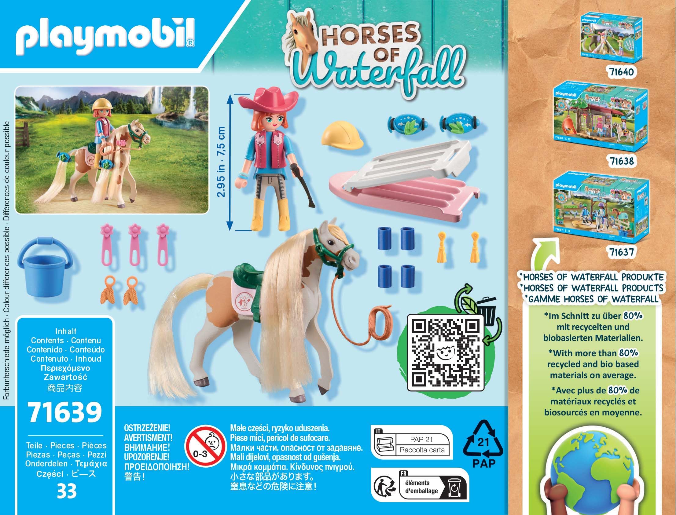 PLAYMOBIL Horses of Waterfall 71639 Ellie z koniem, od 5 lat