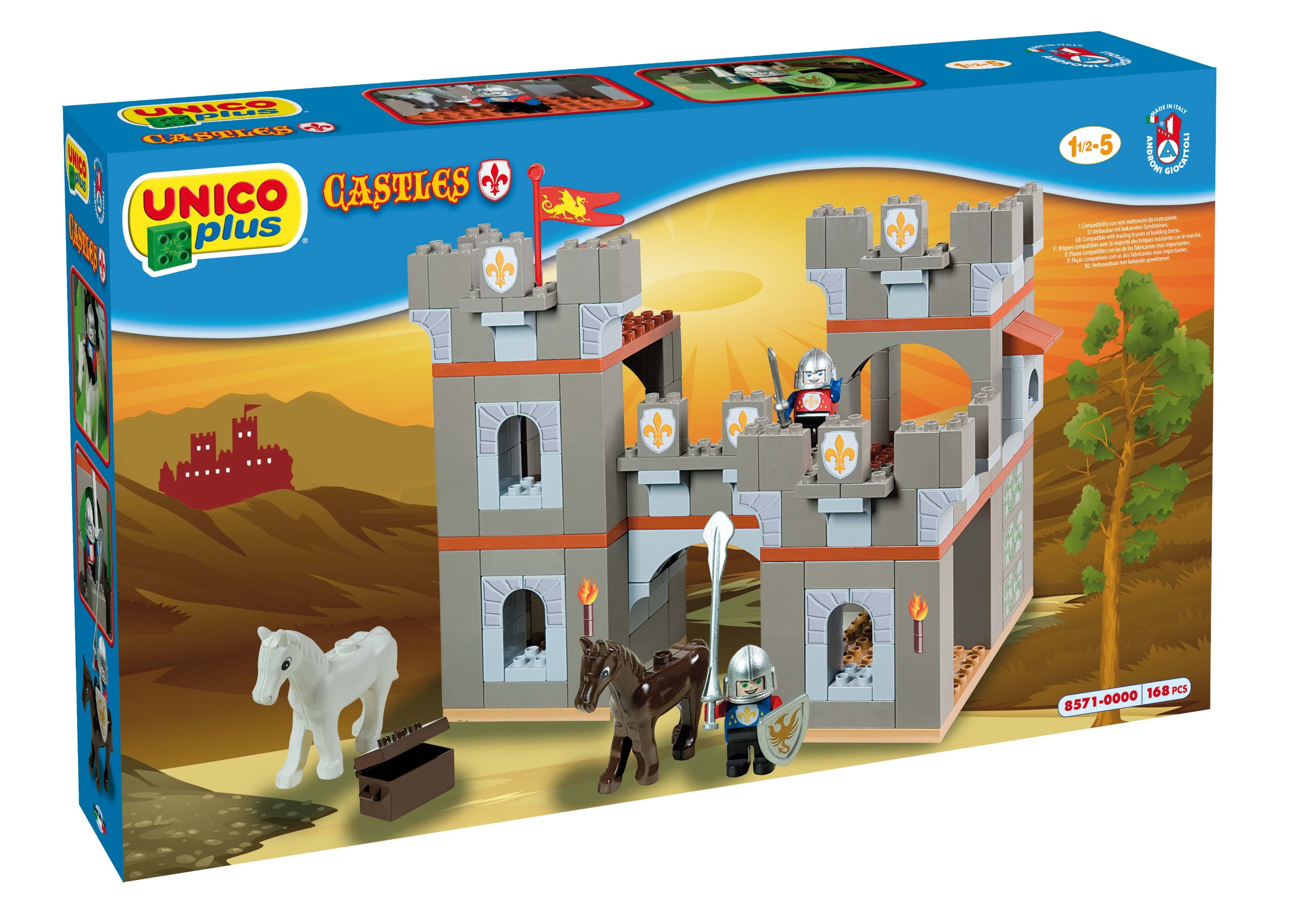 Simba Castello Medievale, 168 Pezzi, Compatibile Art. 8571-0001