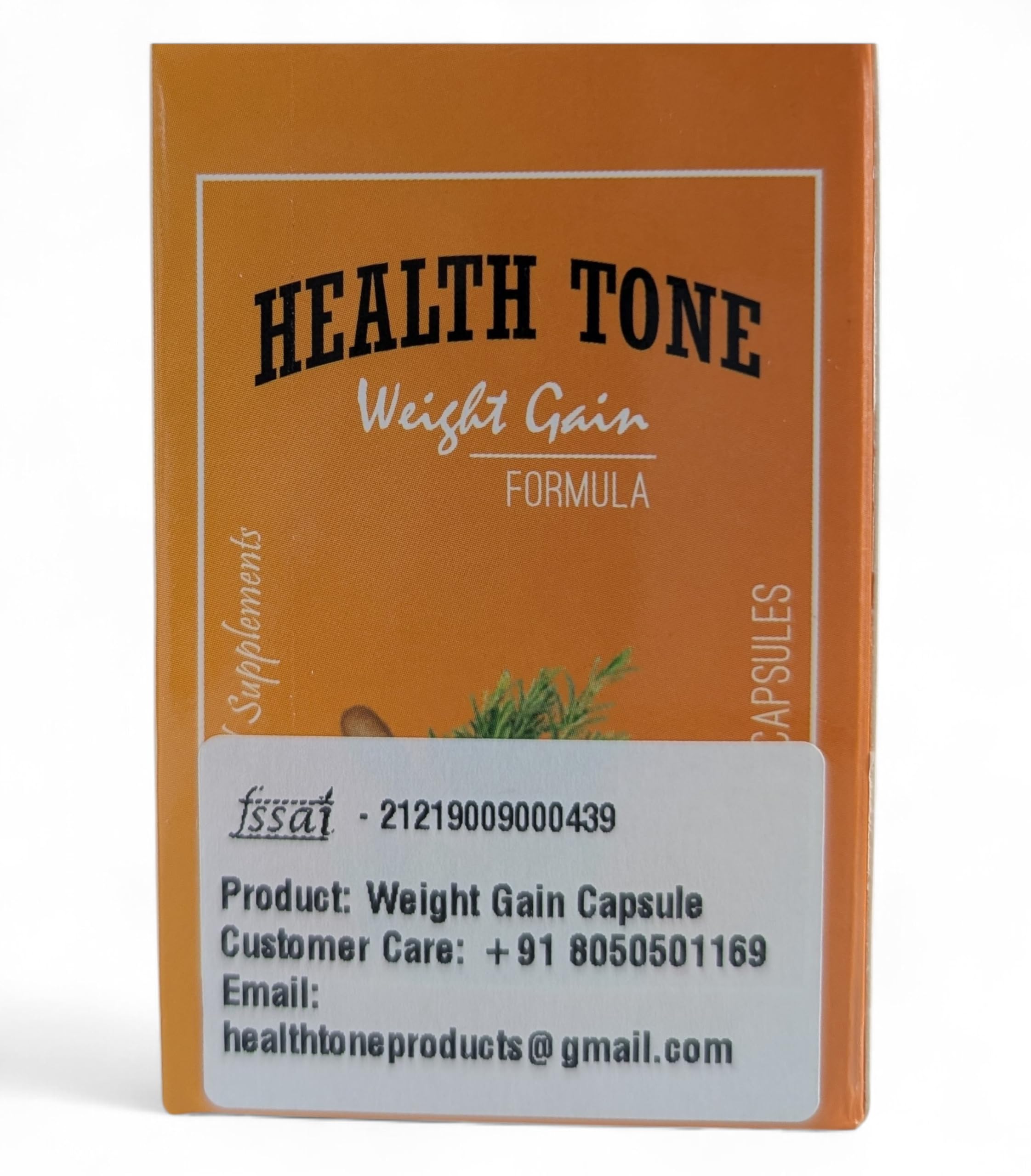 Health Tone Weight Gain Formula Gluta Weight Gain Capsules,3 Bottles,3 Count