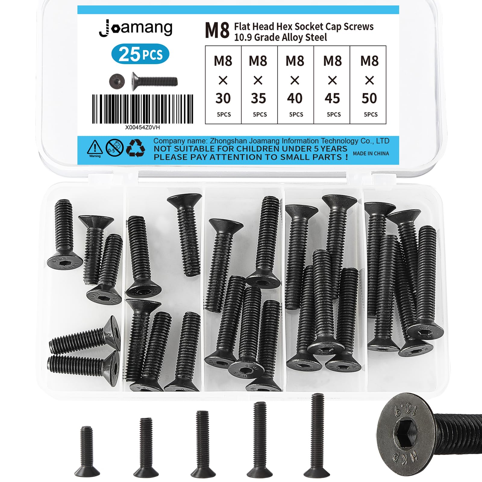 M6 Alloy Steel Socket Head Screws - 50 Pcs Kit -13 M6 Alloy Steel Socket Head Screws - 50 Pcs Kit -13