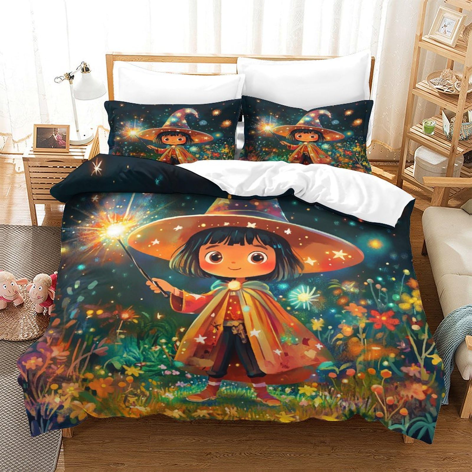 Parure de lit 3D sorcier pour offrir des nuits douces et magiques aux enfants