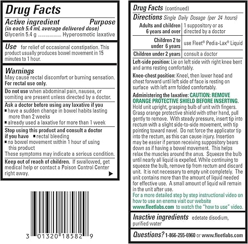 Miniatura 2 de Fleet Supositorios líquidos de glicerina - Paquete de 4 03fl oz cada uno paquete de 2