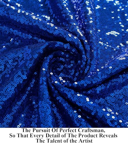 Miniatura 4 de Partisout The Yard - Tela de lentejuelas con purpurina de 0.118 pulgadas (0.118 in) 1 yarda, tela brillante de Sirenita, material de secuencia para