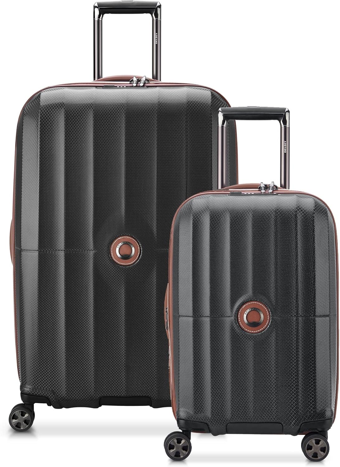 DELSEY Paris St. Tropez Hardside Expandable Luggage with Spinner Wheels, Black, 2
