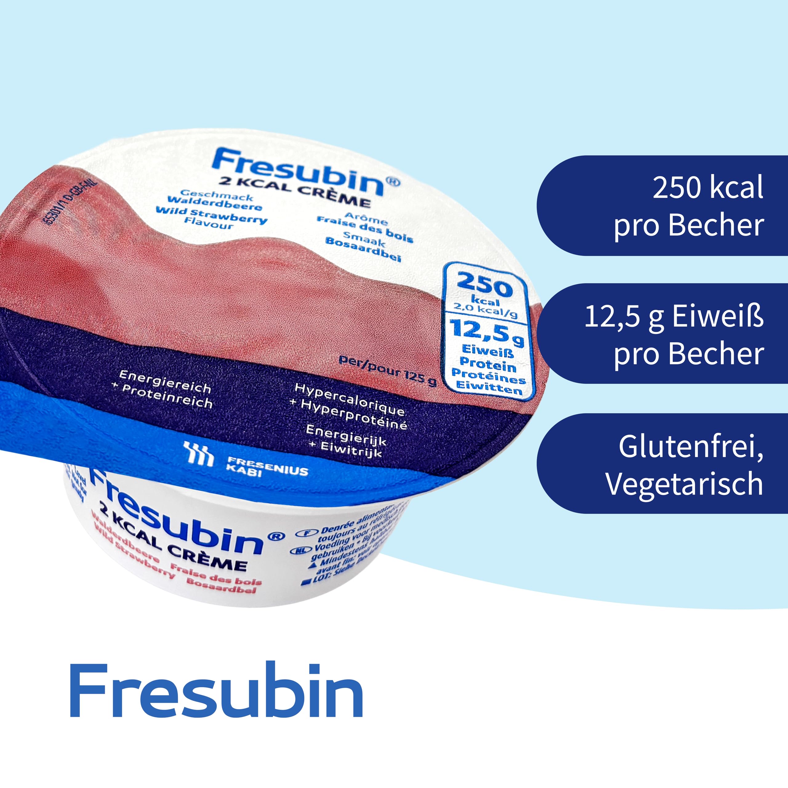 Fresubin 2 kcal Creme Walderdbeere im Becher,3000g