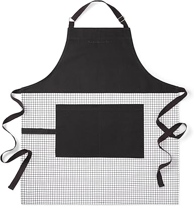 KitchenAid Gourmet Series Gridlines Big Chef Apron, Water & Stain