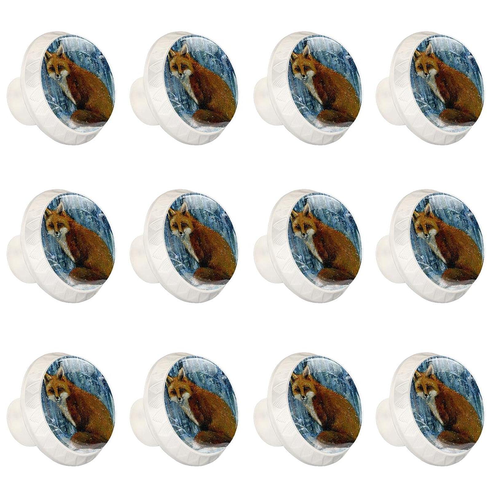 Boutons de meubles ronds fleurs poignées de tiroir et boutons d'armoire 12 pièces