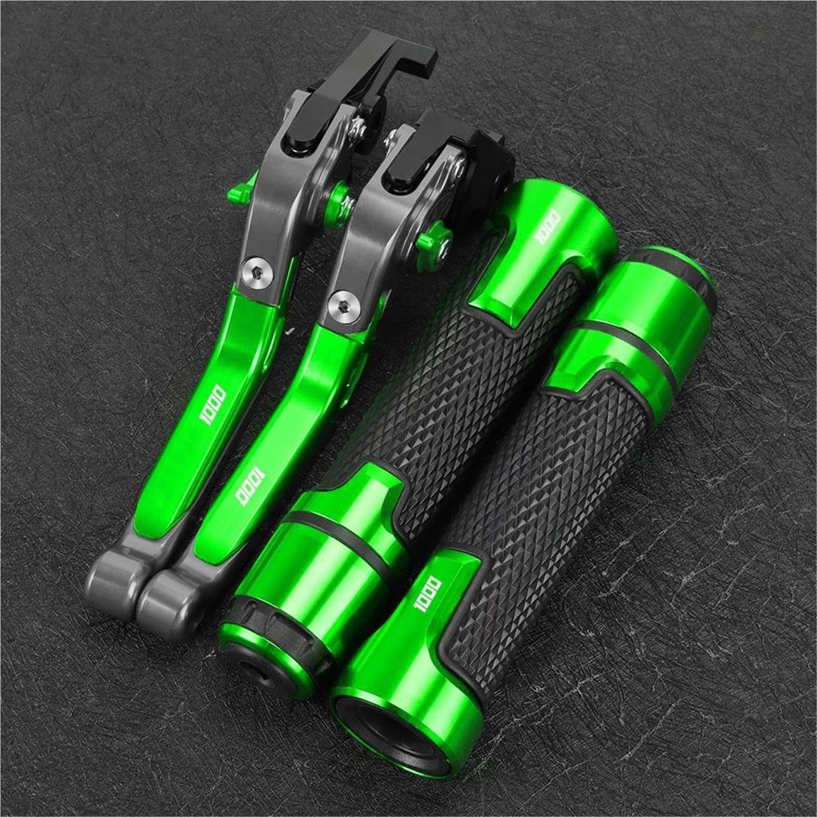 GQUIKGW Replace Motorcycle Folding Extendable Clutch Levers Brake Adjustable Handle for Aprilia for Futura RST1000 RST 1000 2001-2004(Green)