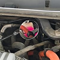 Vista 6 de Espejo de inspección telescópico, espejo de inspección circular, espejo de inspección telescópico, espejo de inspección flexible de rotación 360