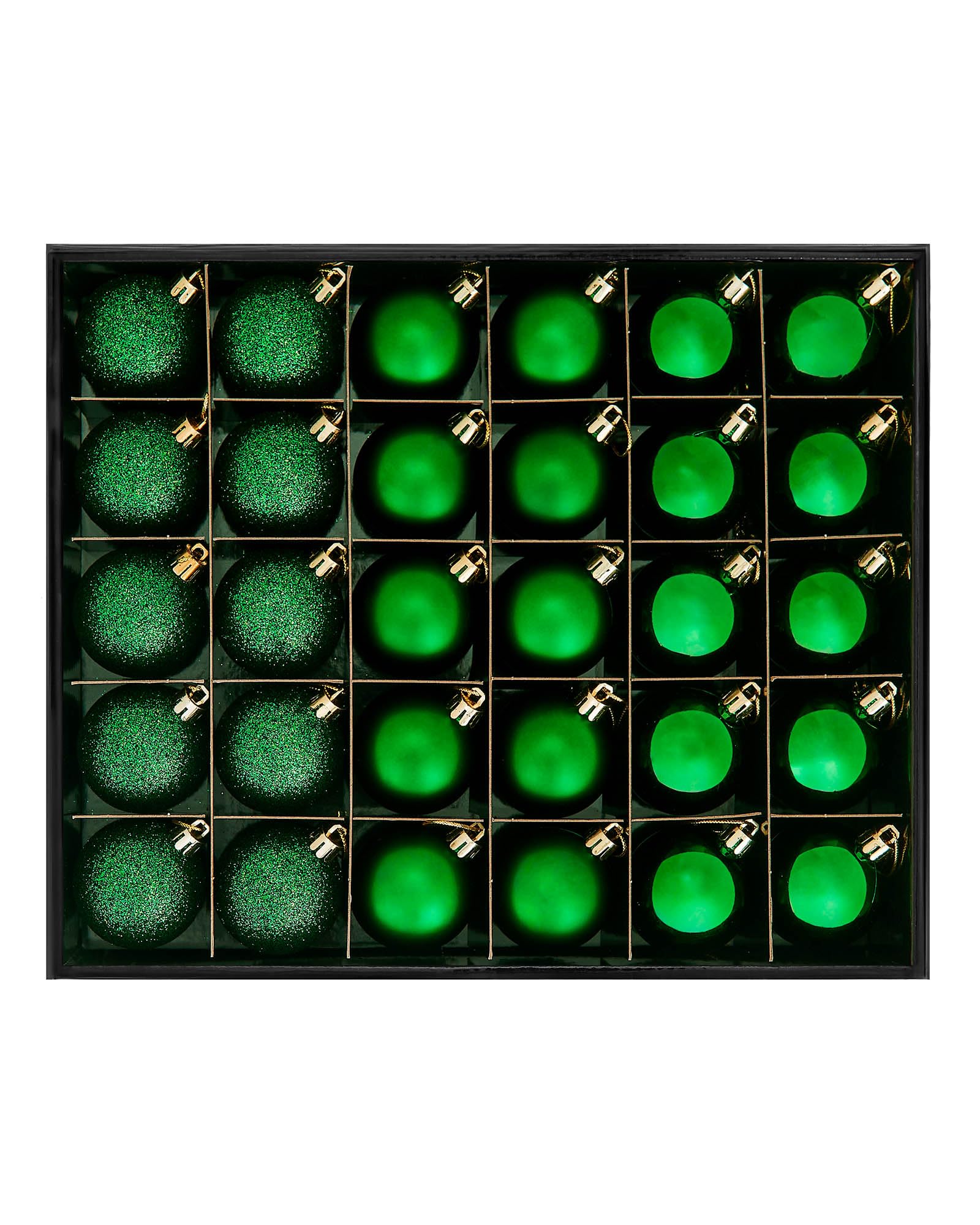 Green Shatterproof Bauble, 50 Pack