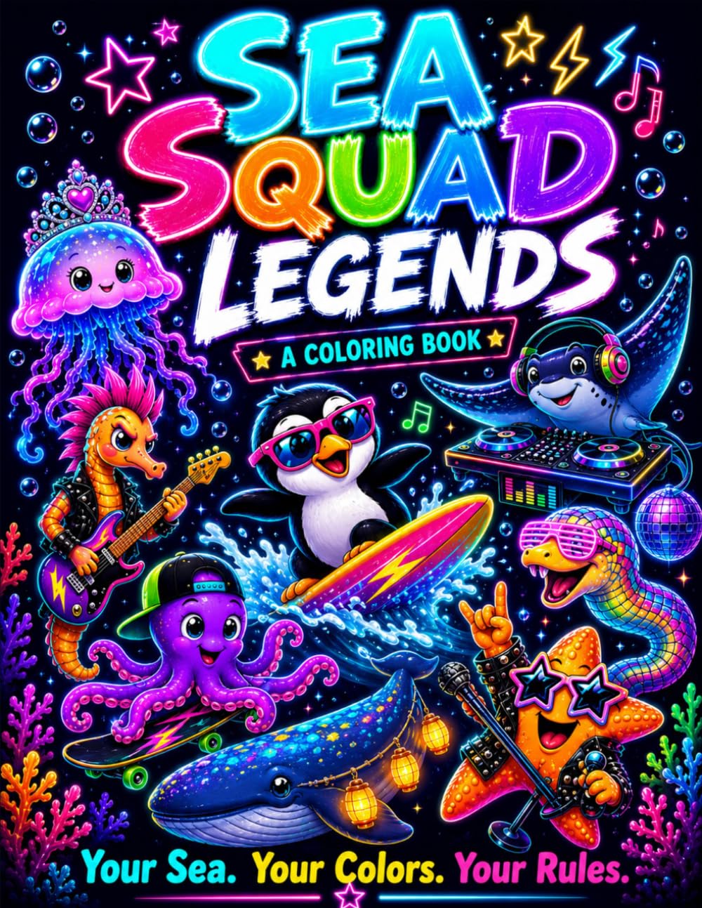 Sea Squad Legends: A Coloring Book
