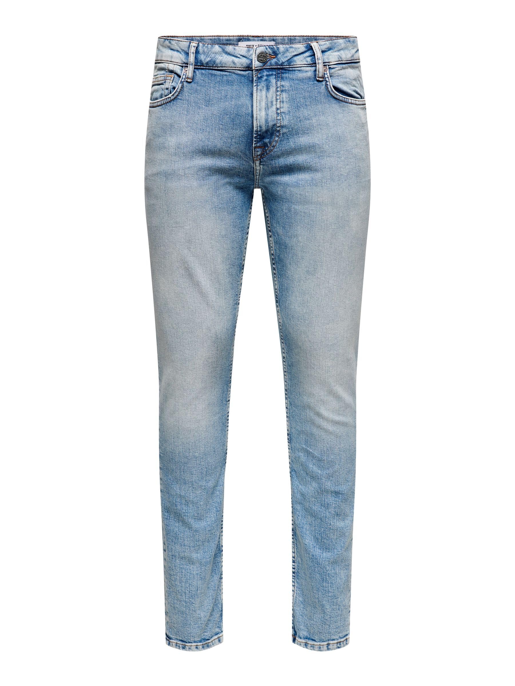 Only & Sons Male Slim Fit Jeans ONSLOOM Niedrige Taille Slim Fit Jeans