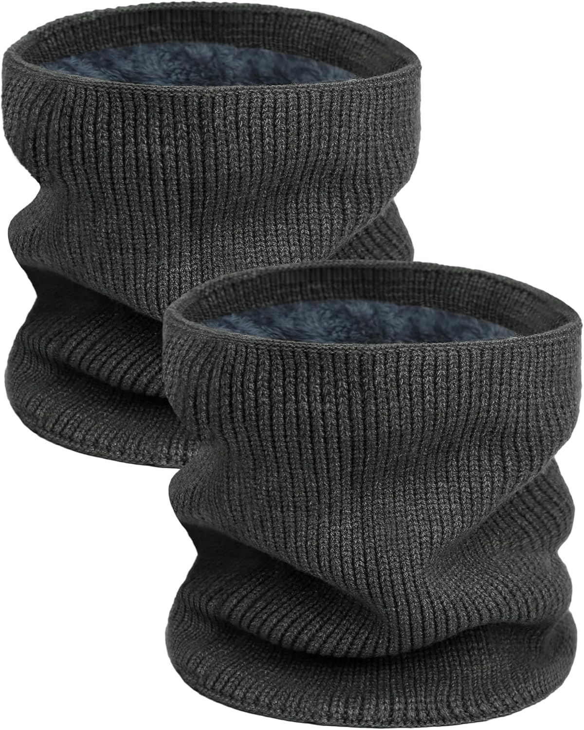 Buauty 2 Packs Neck Warmer Gaiters for Men Women Winter Neck Scarves Fleece Cold Weather Gear Ski Accessories Nose Face Mask